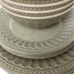 Flamefield Vintage Beige melamine servies – romantisch & chic kommen en borden ingezoomd
