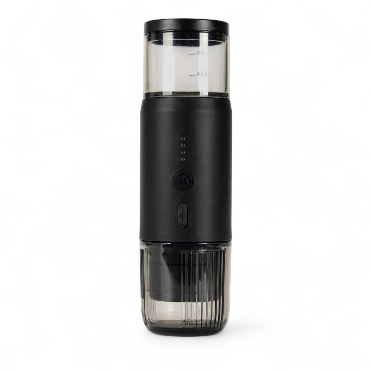Flamefield draagbare espressomachine - USB-oplaadbaar, zwart achterkant
