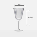 Flamefield glas SP2018_wijnglas crystal met afmetingen erbij