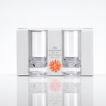 Flamefield longdrinkglas Slim Jim Short Clear 290 ml, onbreekbaar, kristalhelder, acryl , in verpakking als set van vier