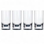 Flamefield longdrinkglas Slim Jim Smoke (set van 4) – stevig acryl, breukbestendig