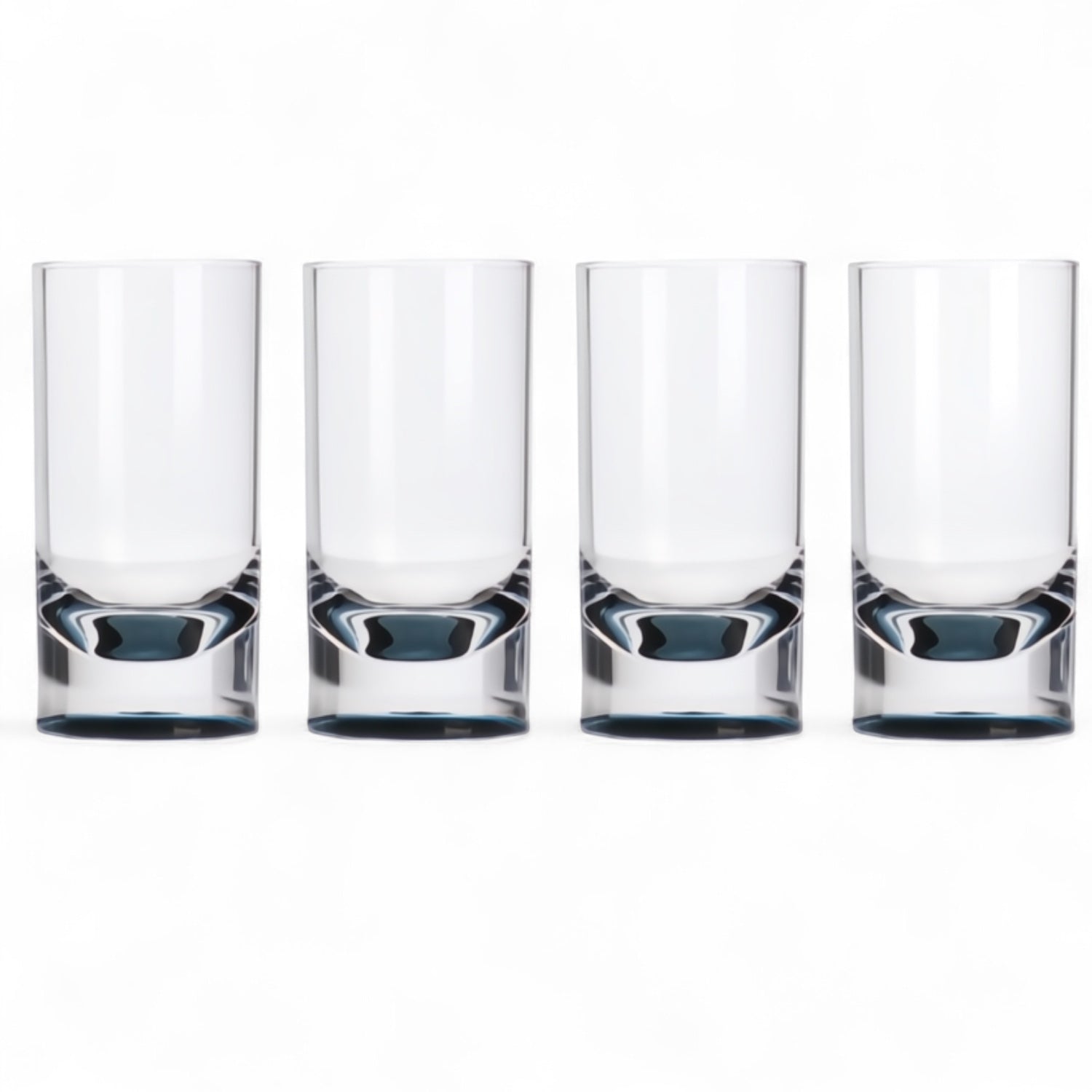 Flamefield longdrinkglas Slim Jim Smoke (set van 4) – stevig acryl, breukbestendig