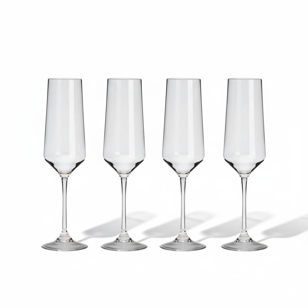 Flamefield_savoy_champagne_glazen vier op een rij