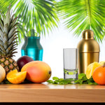 Flamefield slim jim in een bar met tropisch fruit