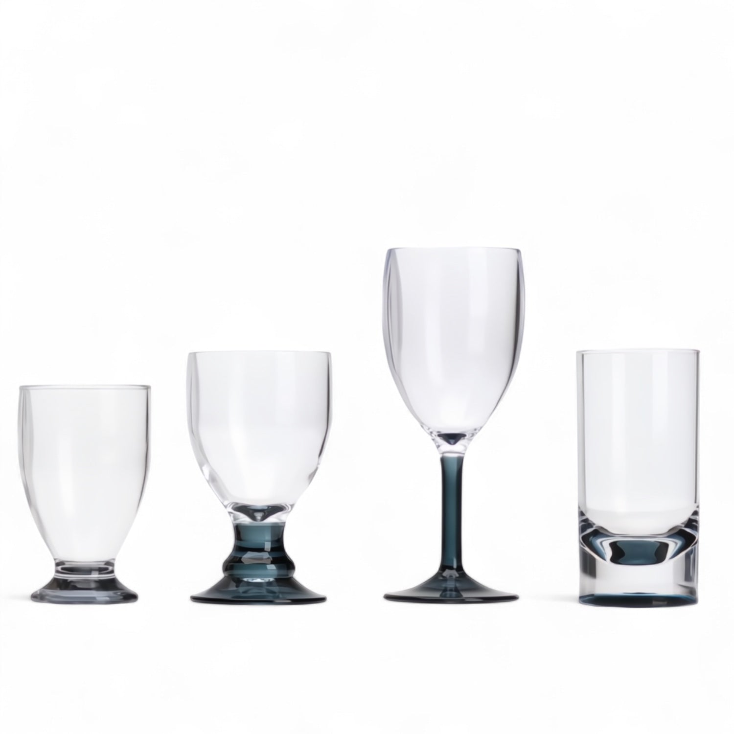 Flamefield_smoke_collection sapglas, bella goblet, wijnglas en longdrinkglas