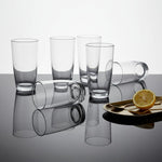 Flamefield tall tumbler 470 ml – kristalhelder longdrinkglazen 6 stuks lop een donker aanrechtblad