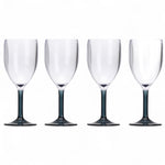 Flamefield wijnglas Smoke Goblet (set van 4) – breukbestendig acryl