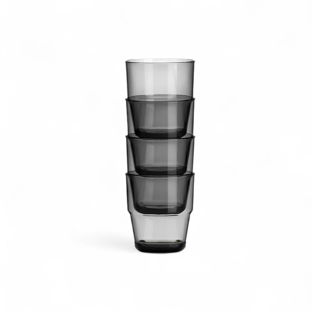 Flamefieldstapelbare waterglazen 1563sgm op elkaar