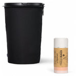 Flextrash flexibele prullenbak – Boldly Black maat L geopend met afvalzakken