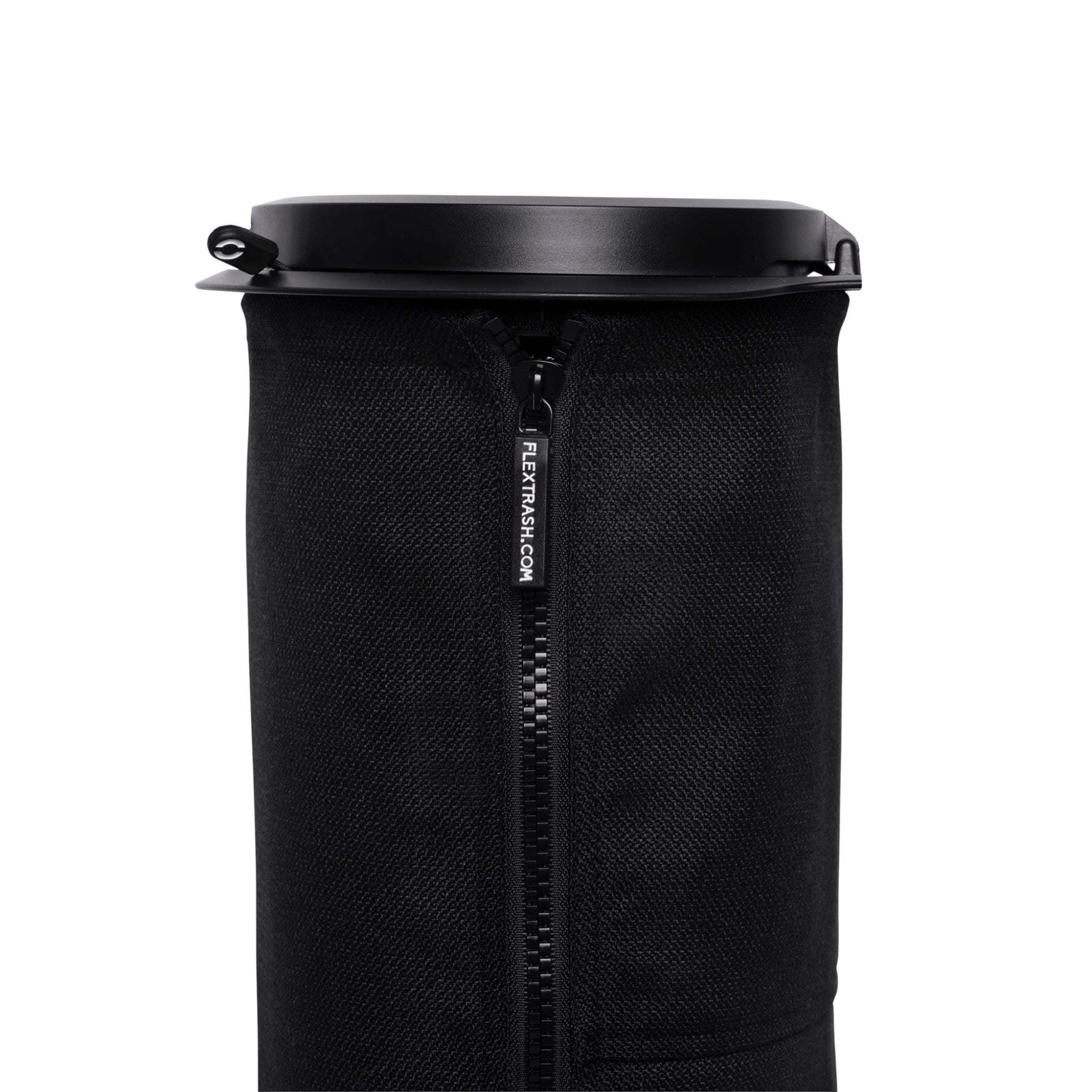 Flextrash flexibele prullenbak – Boldly Black maat L met rits
