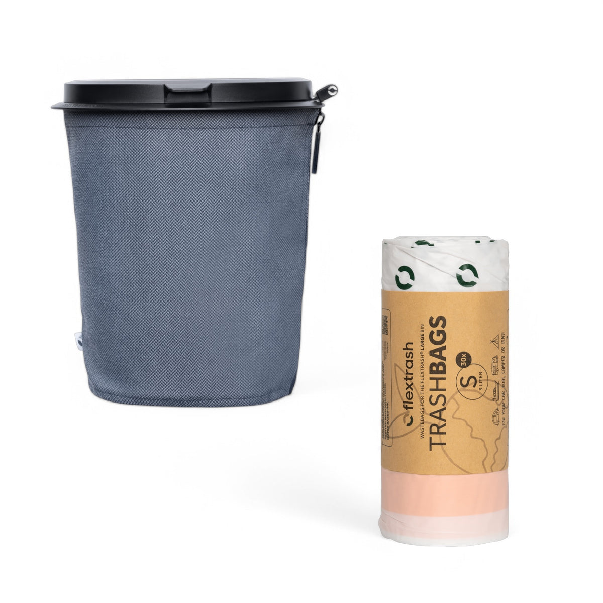 Flextrash Waste Bin – Flexible, Ocean Blue, 3 Sizes, Eco-Friendly, Ide – Studio Maritime