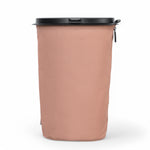 Flextrash flexibele prullenbak – Vintage Pink, maat medium, vooraanzicht met  klep dicht