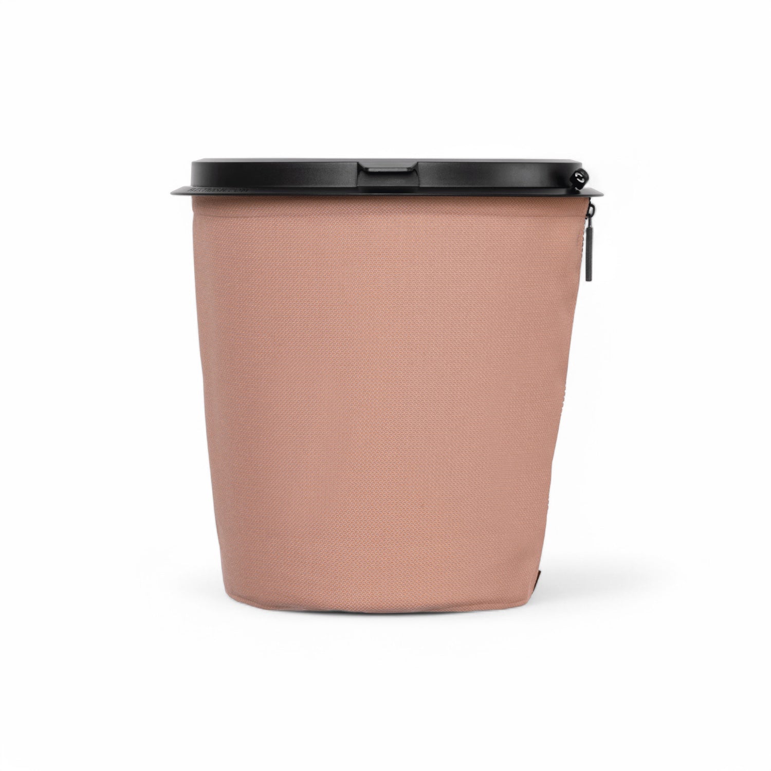 Flextrash flexibele prullenbak – Vintage Pink, maat small, vooraanzicht met  klep dicht