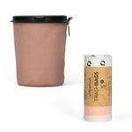 Flextrash flexibele prullenbak – Vintage Pink, small met afvalzak voor thuis en onderweg