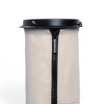 Flextrash flexibele prullenbak in kleur Casual Creme maat M met rits