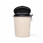 Flextrash flexibele prullenbak in kleur Casual Creme maat S met open klep