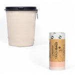 Flextrash flexibele prullenbak in kleur Casual Creme met afvalzakken maat M
