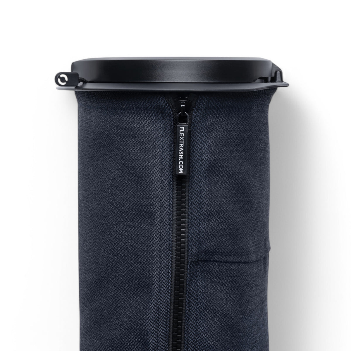 Flextrash flexibele prullenbak in kleur Navy Blue maat S met rits aan zijkant 