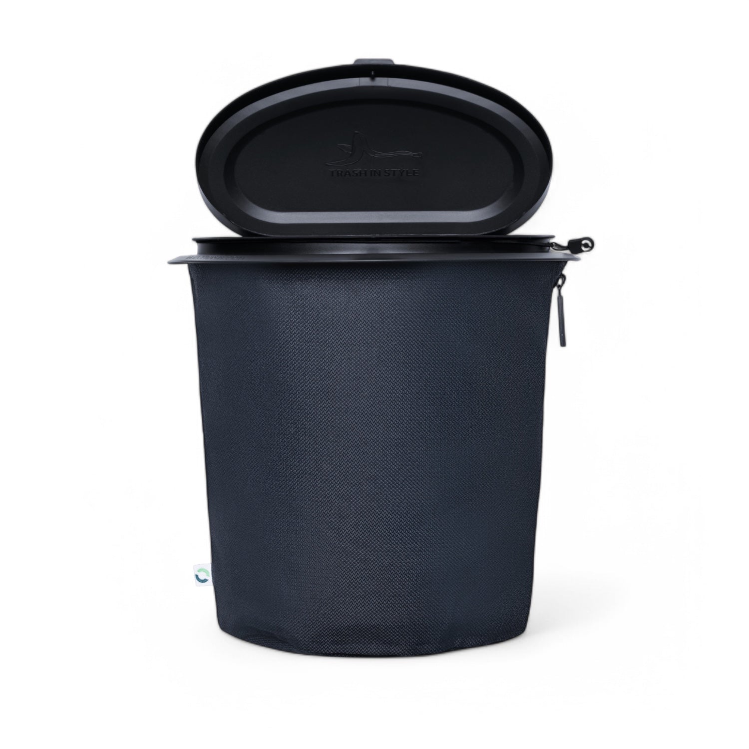 Flextrash flexibele prullenbak in kleur Navy Blue maat medium met open klep