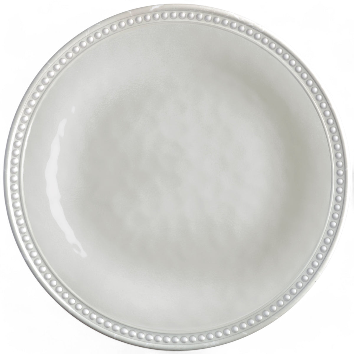 Harmony Pearl bootservies - onbreekbaar, effen met klassieke parelrand 40101 dinerbord