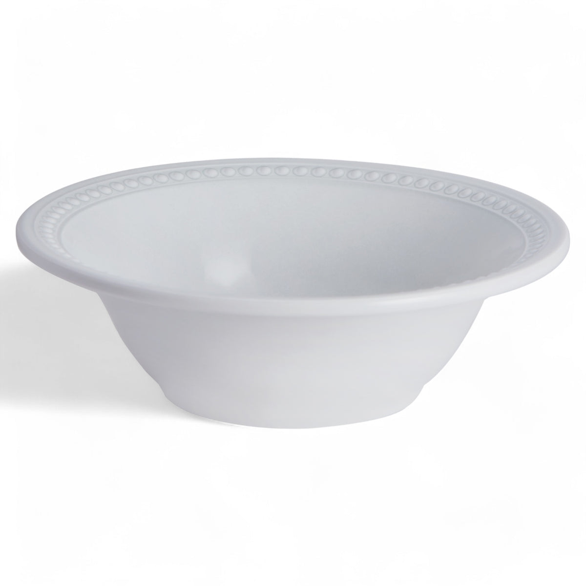 Harmony Pearl bootservies - onbreekbaar, effen met klassieke parelrand kom
