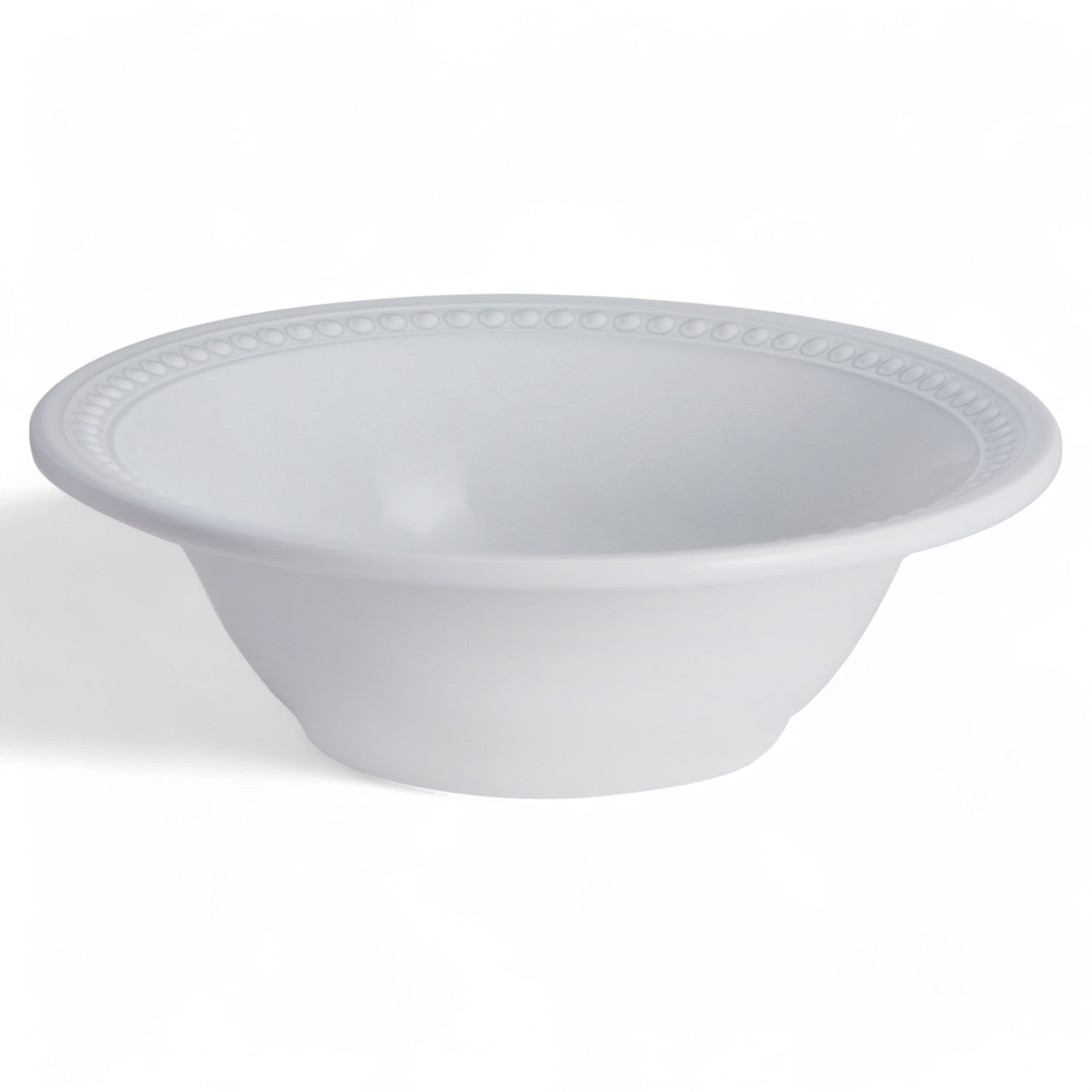 Harmony Pearl bootservies - onbreekbaar, effen met klassieke parelrand kom