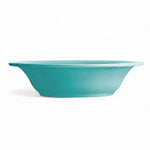 Harmony acqua bootservies - onbreekbaar, effen met klassieke parelrand 38002 diep bord