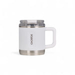 Igloo thermo koffie mok wit met deksel van de voorkant