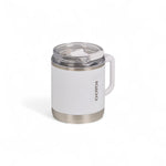 Igloo thermo koffie mok wit met deksel van de zijkant