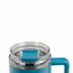 Igloo thermo modern blue koffiemok deksel dicht