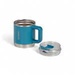 Igloo thermo modern blue koffiemok met deksel ernaast