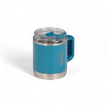 Igloo thermo modern blue koffiemok van de zijkant