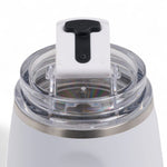 Igloo thermo wijnbeker 295ml wit met deksel die open staat