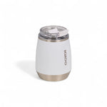 Igloo thermo wijnbeker 295ml wit met deksel  van de zijkant
