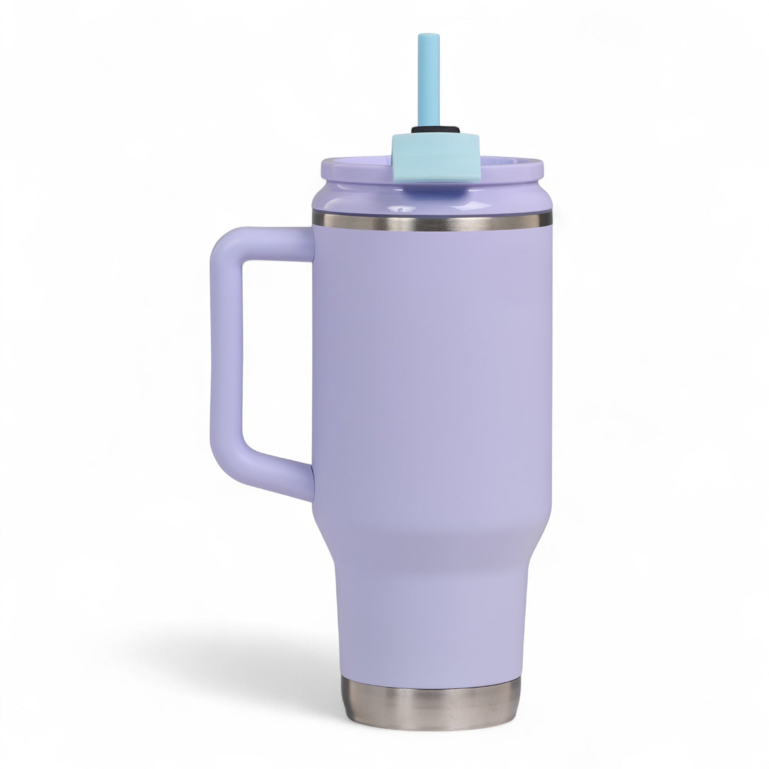 Igloo thermosfles Flip ‘n’ Sip 946 ml - met vacuümisolatie, handvat en rietje, in kleur lila van achterkant gefotografeerd