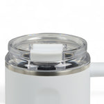 Igloo thermosfles Flip ‘n’ Sip 946 ml - met vacuümisolatie, handvat en rietje, in kleur wit ingezoomd op deksel met vacuumklep