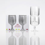 Item SP1843 Stackable Wine Goblets + gestapelde glazen