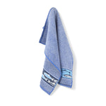 Keukendoek Vis royal blauw