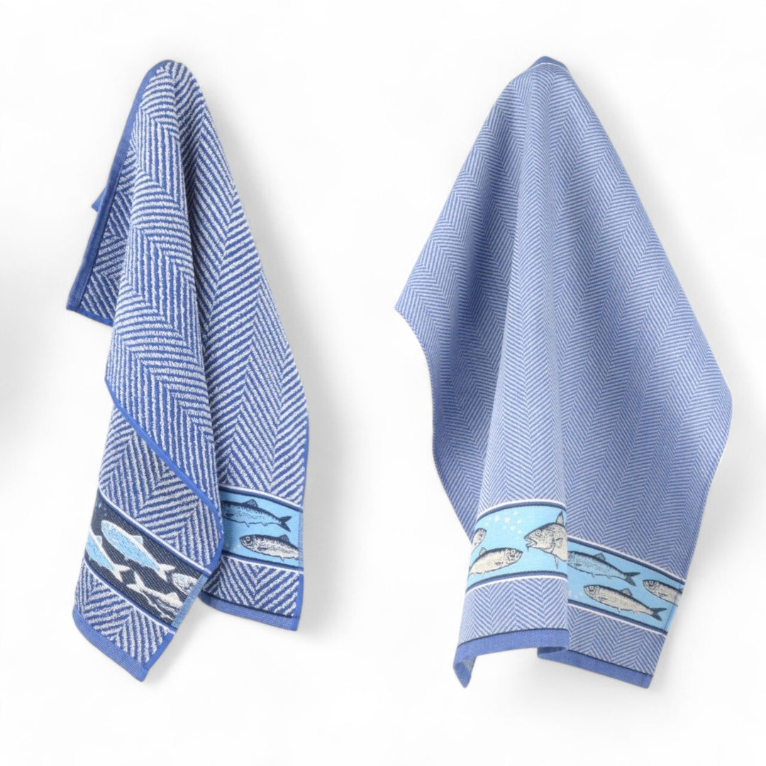 KeukendoekenTheedoek Vis Royal Blauw
