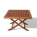 Klaptafel Monte Carlo - teak geolied, verstelbare hoogtes (75 x 55 cm)