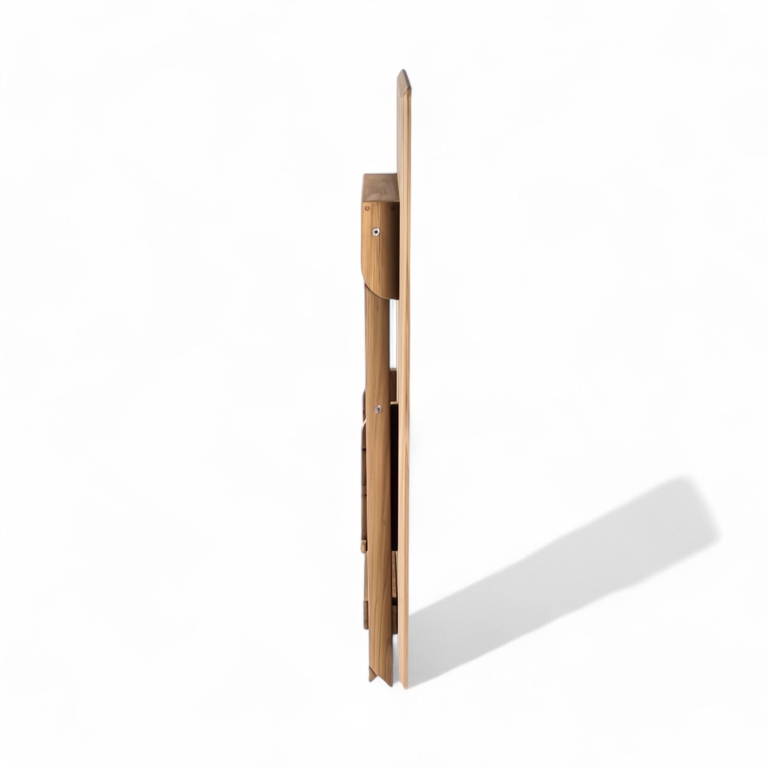 Klaptafel Stockholm - teak, verstelbare hoogtes (110 x 70 cm) zeer compact ingeklapt
