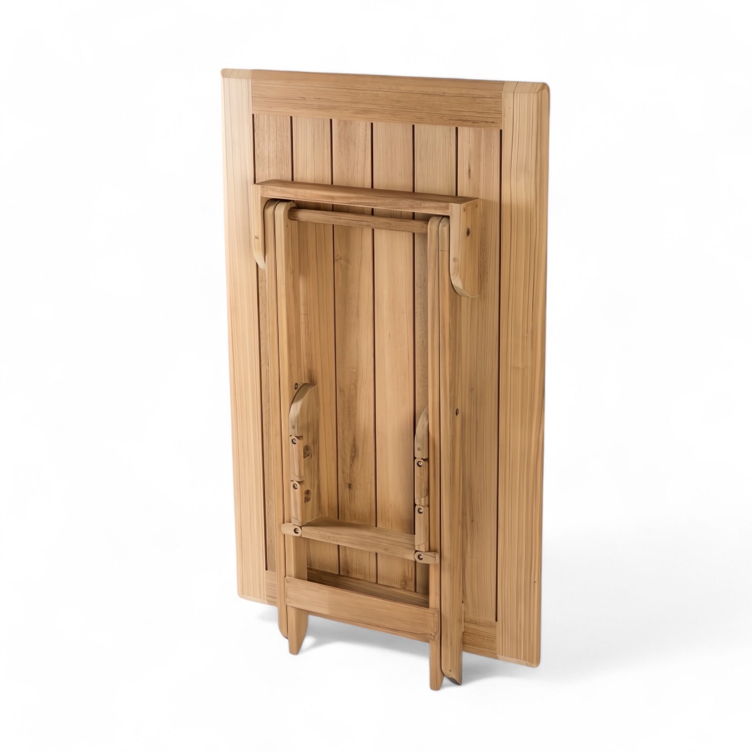 Klaptafel Stockholm teakhout, verstelbare hoogtes (110 x 70 cm) ingeklapt