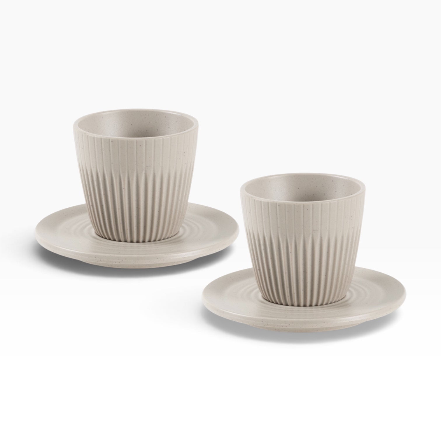 LALAI Koffie kopjes Set van 2 210 ml Melamine beige
