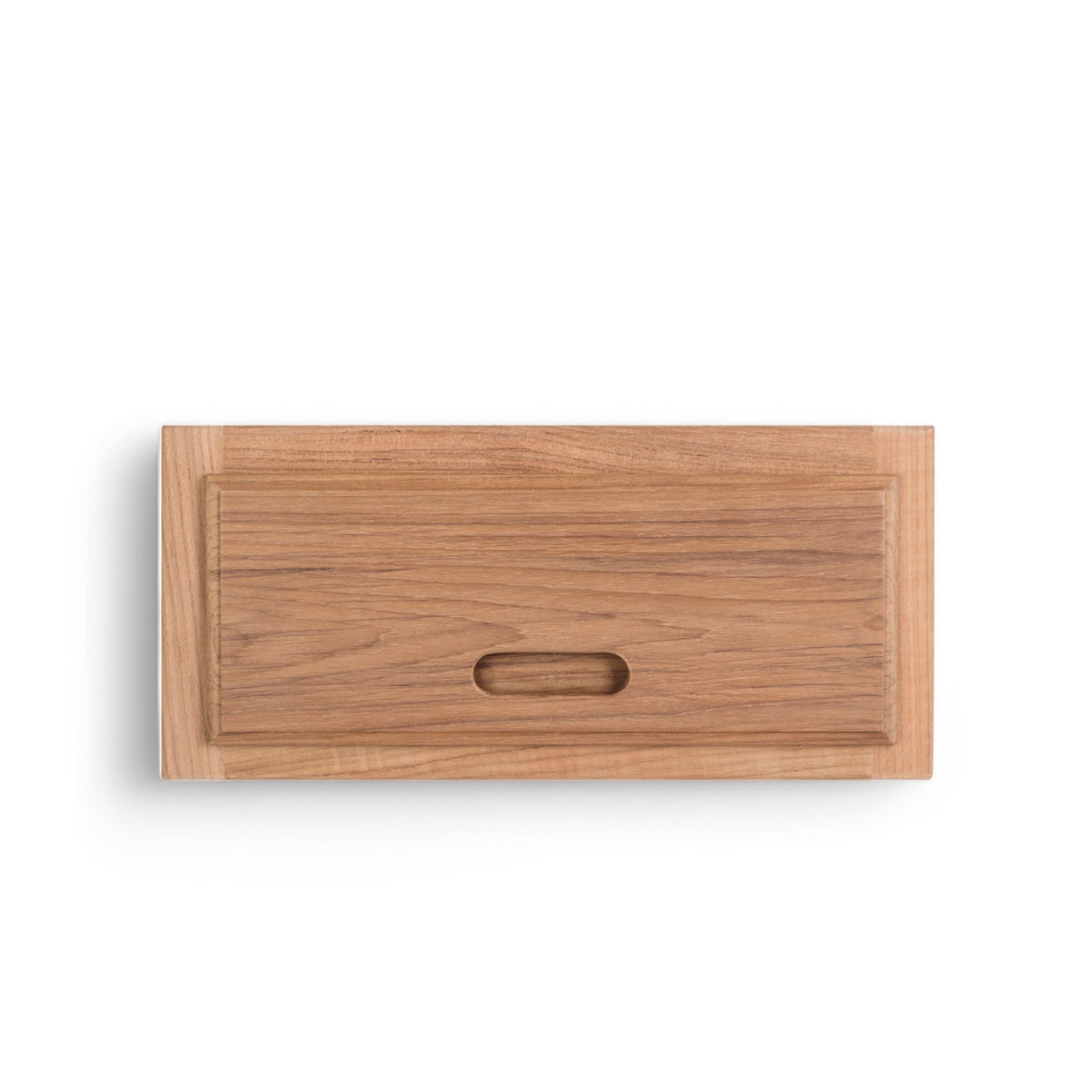 Ladefront met kozijn - teak, duurzaam, ongeolied