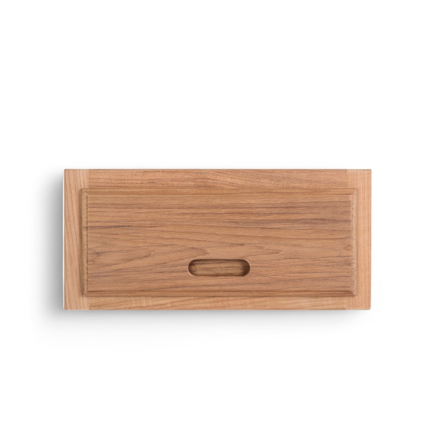Ladefront met kozijn - teak, duurzaam, ongeolied