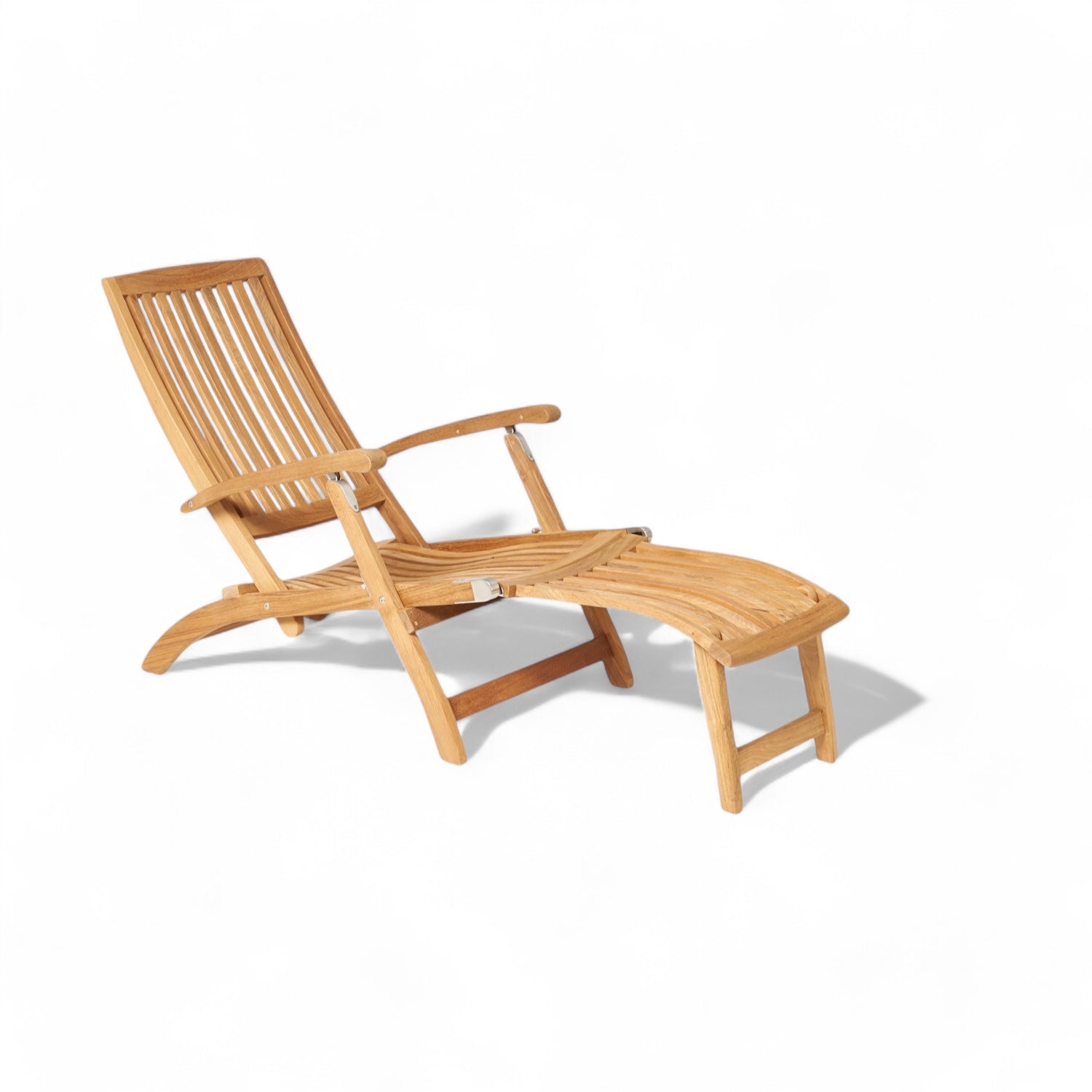 Deck chair steamer ligstoel in teakhout