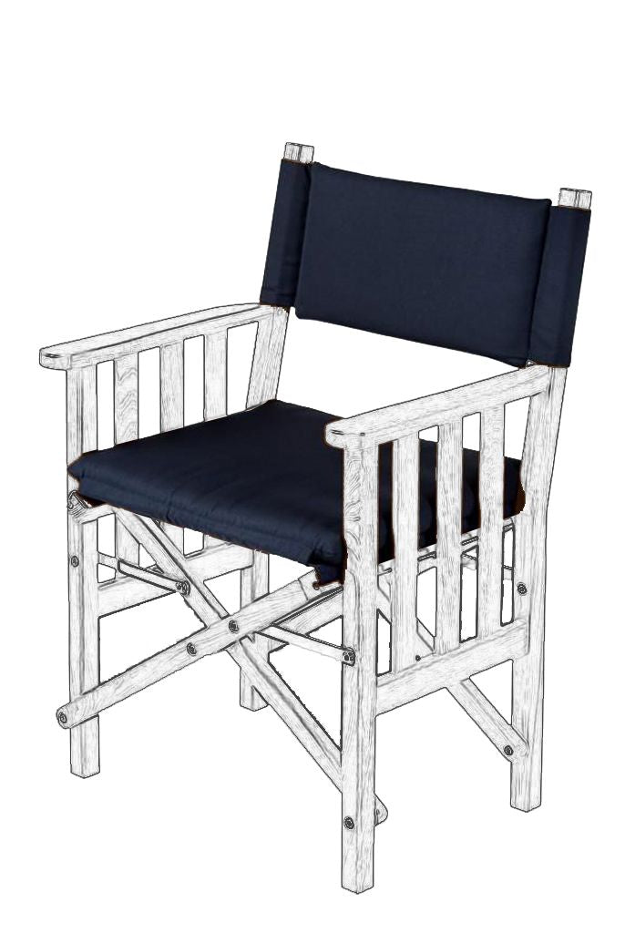 Losse kussenset voor regisseursstoel II deluxe navy