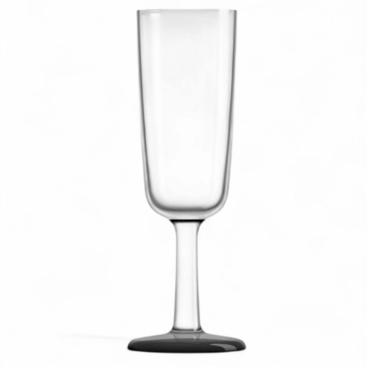 Marc Newson champagne flute 180 ml – onbreekbaar design, antislip, met zwarte voet
