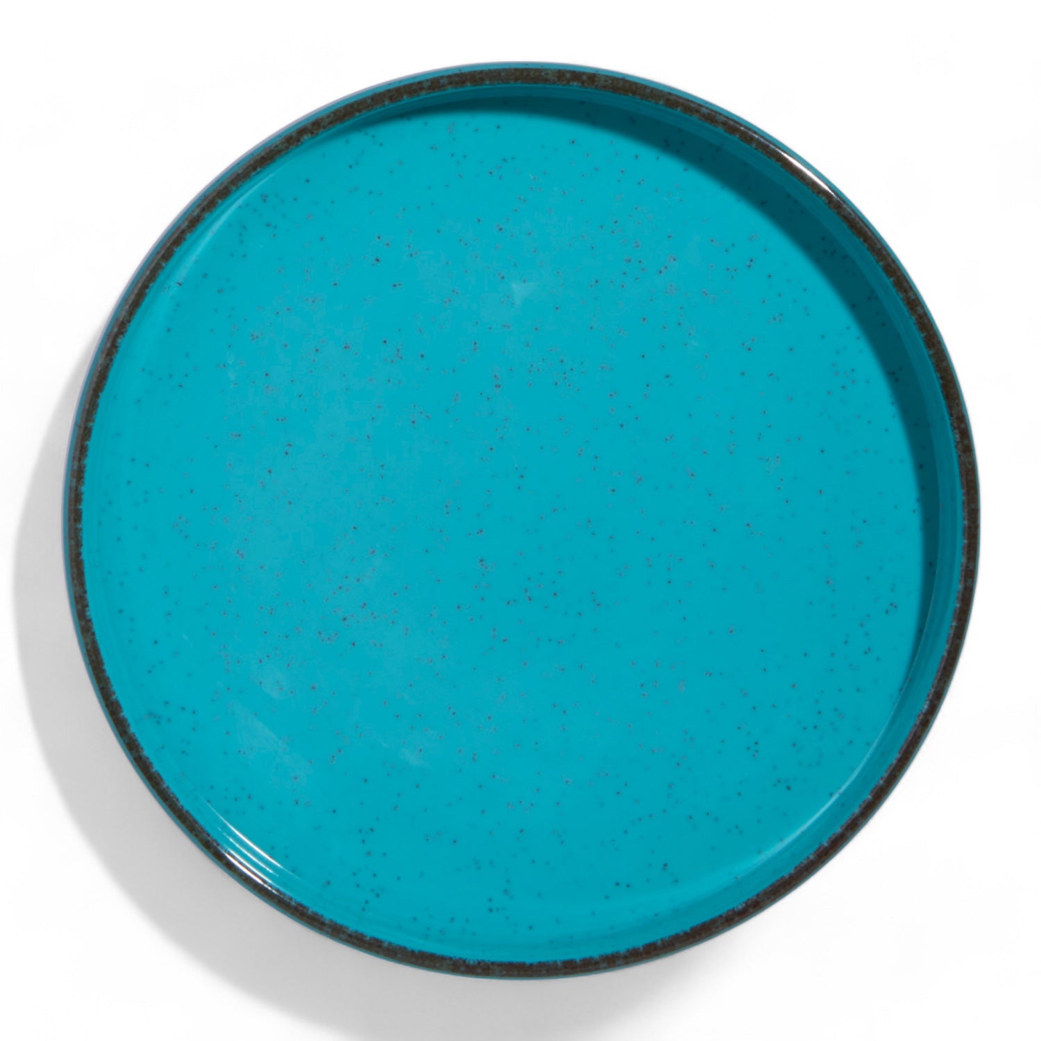 Maldivas bootservies Acqua – modern, turquoise en onbreekbaar met opstaande rand 29203 ontbijtbord
