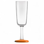Marc Newson champagne flute 180 ml – onbreekbaar design, antislip, met glow in the dark groene voetMarc Newson champagne flute 180 ml – onbreekbaar design, antislip, met oranje voet